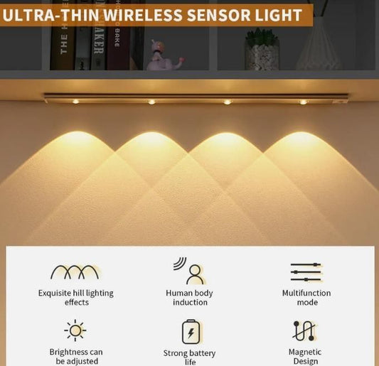 LED Motion Sensor Cabinet  With USB Rechargeable